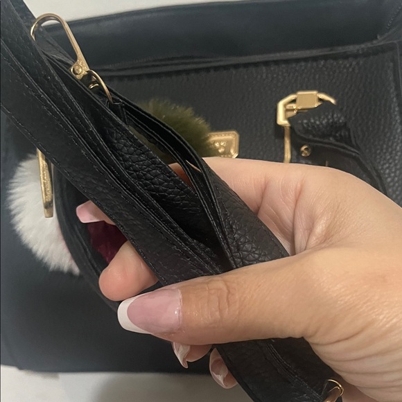 Black Satchel with Gold Accents - Picture 5 of 7